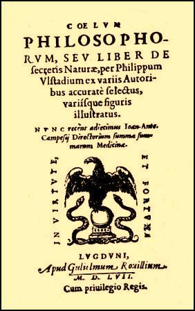 Ulstadius, Philippus; , : Coelum Philosophorum.  . ()