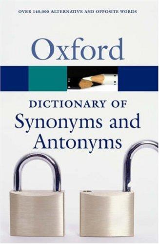 Spooner, Alan: Oxford Dictionary of Synonyms & Antonyms