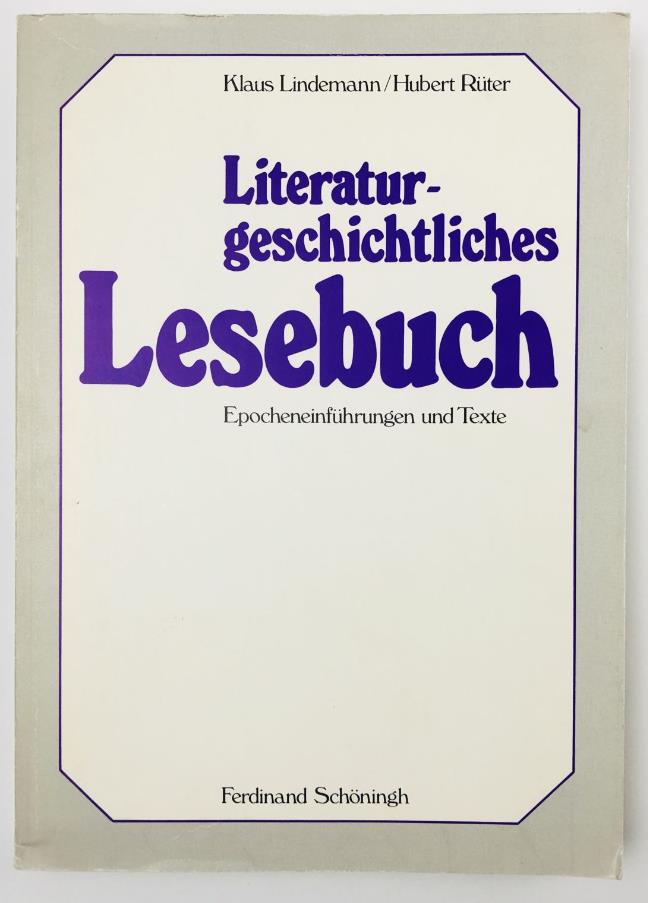 , .; , .: Literaturgeschichtliches Lesebuch. Epocheneinfuhrungen und Texte (-   .     )