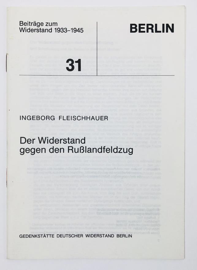 , .: Der Widerstand gegen den Russlandfeldzug (  )