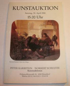 [ ]: Kunstauktion. Peter Karbstein und Norbet Schultze. 