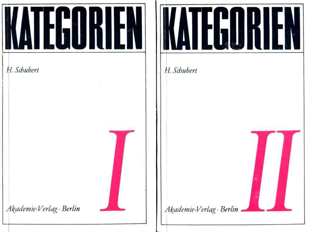 Schubert, H.: Kategorien