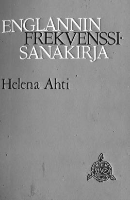 Ahti, Helena: Englannin frekvenssisanakirja