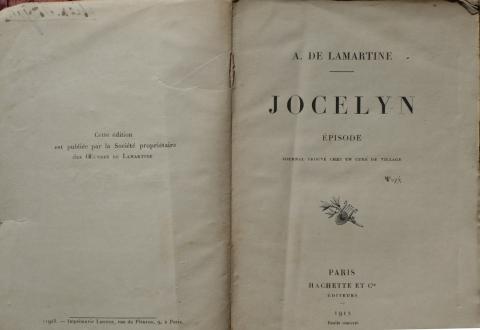 Lamartine, Alphonse De: Jocelyn