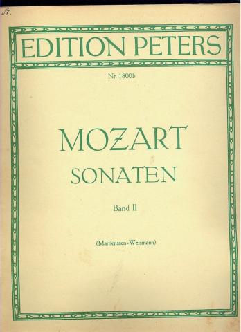 Mozart, W.A.: Sonaten fur klavier zu zwei handen