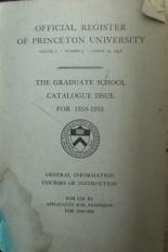 [ ]: The graduate school catalogue issue 1958-1959