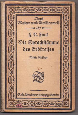 Finck, Franz Nikolaus: Die Sprachstamme des Erdkreises