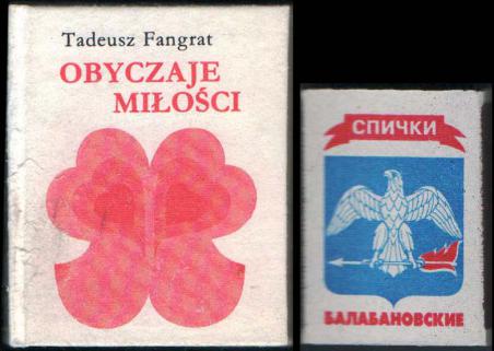 Fangrat, Tadeusz: Obyczaje milosci /  