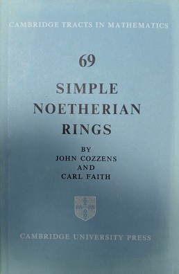 Cozzens, John; Faith, Carl: Simple Noetherian Rings