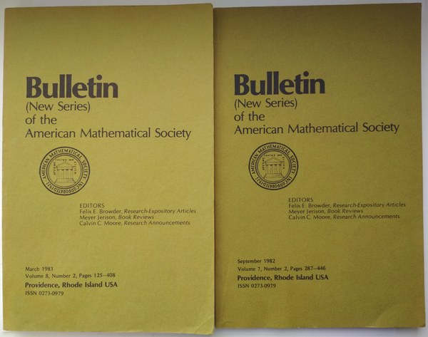 . Browder, Felix; Jerison, Meyer; Calvin, Moore: Bulletin (New Series) of the American Mathematical Society
