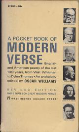 . Williams, Oscar: A Pocket Book of Modern Verse