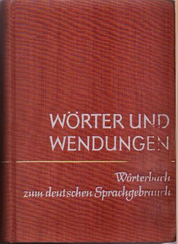 . Agricola, Erhard: Worter und Wendungen