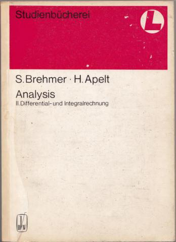 Brehmer, S.; Apelt, H.: Analysis